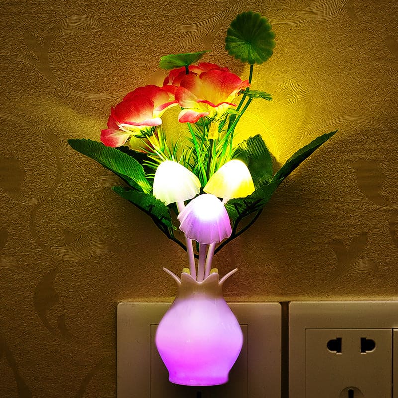 ME04122 Luminous vase LED ရောင်စုံပြေးမီး‌ပန်းအိုး ( ဒီဇိုင်းမတူပန်းအိုး ၂ ခုပါဝင်သည် )