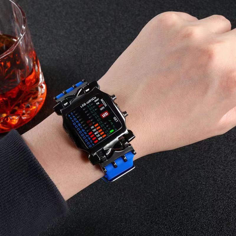 MW05628  Binary LED Digital Smart Watch